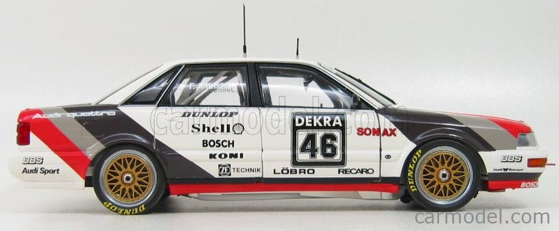 Miniature Audi V8 Quattro DTM 1990 N°45 Röhrl – Minichamps 1/18 – Occasion