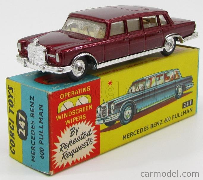 CORGI 247 Scale 1/43 | MERCEDES BENZ 600 PULMAN BORDEAUX MET