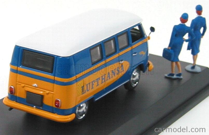 美品1/43 VW フォルクスワーゲン T1 バス ルフトハンザ 添乗員フィギュア付 Schuco シュコー REVELL ドイツ レベル 1⁄24 フォルクスワーゲン VW T1 サンバ バス