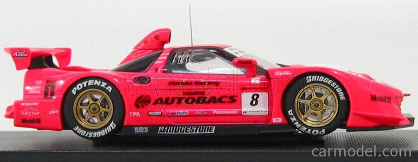 EBBRO EB43979 Scale 1/43 | HONDA NSX TYPE-R N 8 CHAMPION SUPER GT500 CLASS  2007 RED WHITE