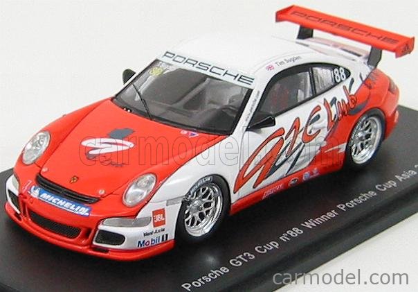 SPARK-MODEL S1906 Scale 1/43 | PORSCHE 911 997 GT2CUP N 88 WINNER ASIA ...