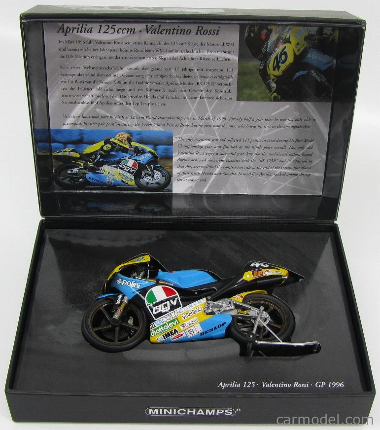 バレンティーノ・ロッシ　フィギュア GP125 ブルノ1997年 ロッシ選手ファン必見!! MINICHAMPS製のフィギュア入荷です!!!