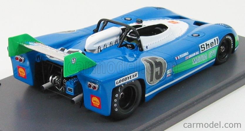 Spark 1/18 Matra Simca MS670B N°7 - Vainqueur 24h Du Mans 1974 - Vert