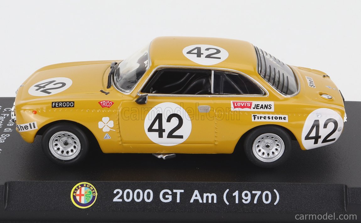 EDICOLA ALFAC063 Scale 1/43 | ALFA ROMEO GTAM 2000 N 42 3rd 24h SPA ...