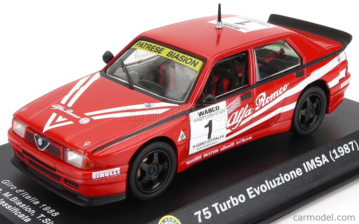 SCmodel 1/43 レジン完成品 AlfaRomeo 75 turbo evo, Wrangler