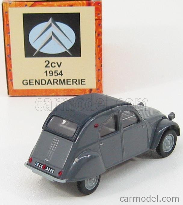 Voiture de Gendarmerie CITROEN 2cv AU SR 1953 auto échelle 1