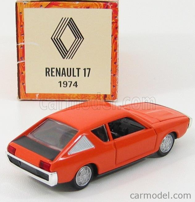 Norev 1/43 - Renault 17 TS Jaune 1972 - Miniature Occasion Boîte Vitrine