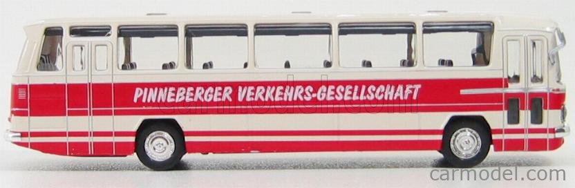 SCHUCO 21706 Scale 1/87 | MERCEDES BENZ O302 AUTOBUS RED IVORY