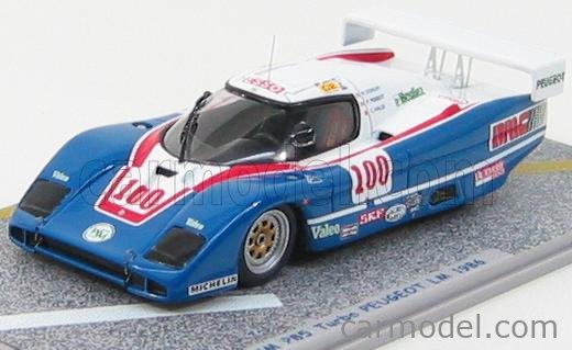 BIZARRE BZ391 Scale 1/43 | PEUGEOT WM P85 N 100 LE MANS 1986 BLUE
