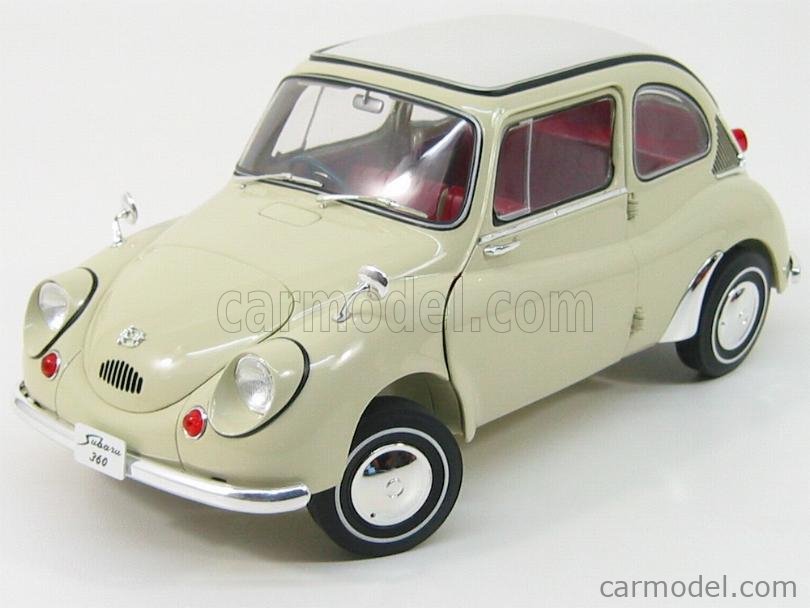 【2024セール】現状品 EBBRO/エブロ 1/12 スバル360 SUBARU360 1963 アイボリー ミニカー 箱無 本体のみ No.12001 乗用車