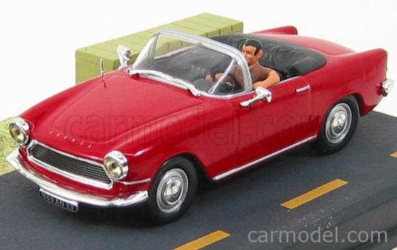 EDICOLA N7 Scale 1/43 | SIMCA ARONDE SPIDER + DIORAMA AND FIGURES RED