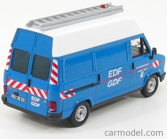 Norev 1/43 - Camion Peugeot J5 EDF GDF 2002 - Bleu Grand Velay - Collection