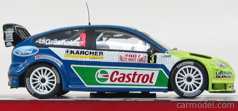 Miniature Ford Focus WRC Monte-Carlo 2007 1/43 - Occasion, échelle Altaya, N°3 Gronholm