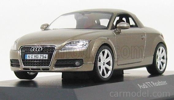 Voiture Miniature Schuco Audi TT Roadster 1/87 Gris Foncé Métal - Occasion Avec Boîte Vitrine