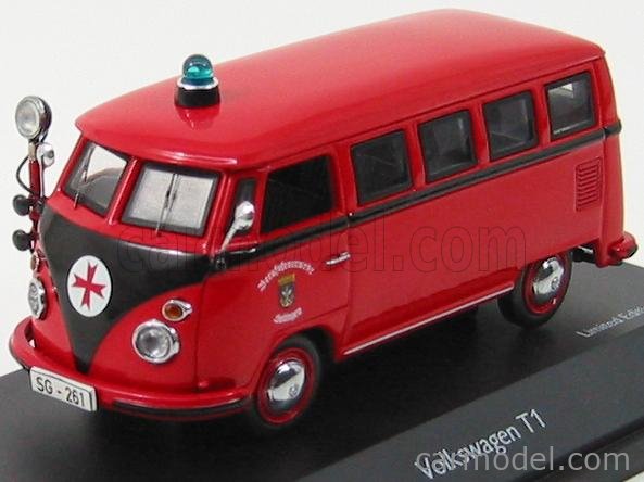 SCHUCO 03188 Scale 1/43 | VOLKSWAGEN T1 MINIBUS FIRE ENGINE