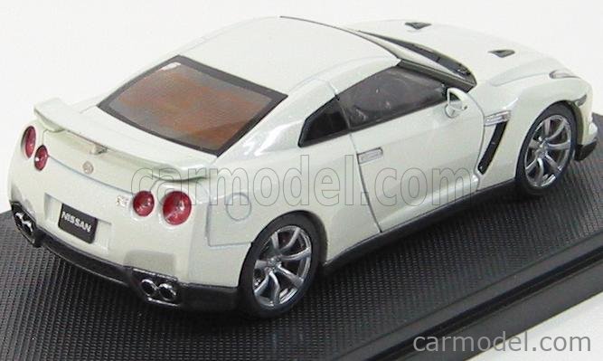 Miniature Ebbro - Nissan GTR 2007 - White Pearl - Échelle 1/43