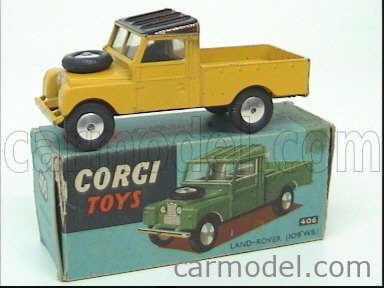 CORGI 406 Scale 1/43 | LAND ROVER LAND 109 WB YELLOW BLACK