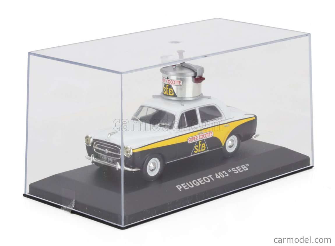 Miniature Nostalgie 1/43 - Peugeot 403 Taxi G7 - Très Bon état Avec Boîte