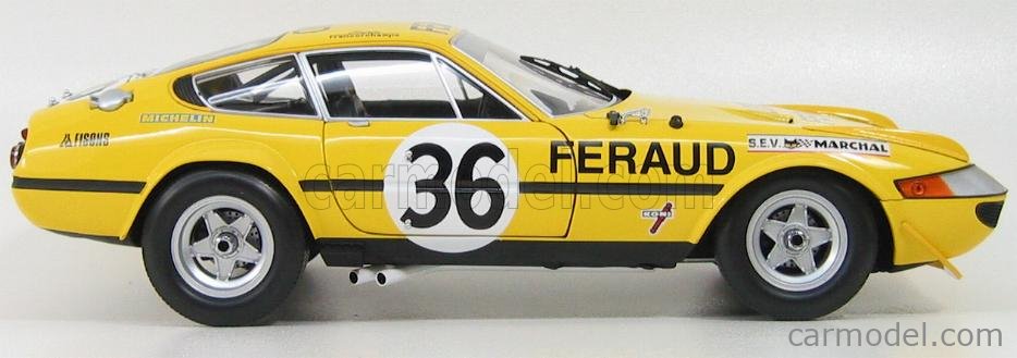 京商1/18 フェラーリ365 GTB4 デイトナ ルマン1972 No.39 Kyosho 1:18 Ferrari 365 GTB4 N.A.R.T. #22 24h Daytona 1973