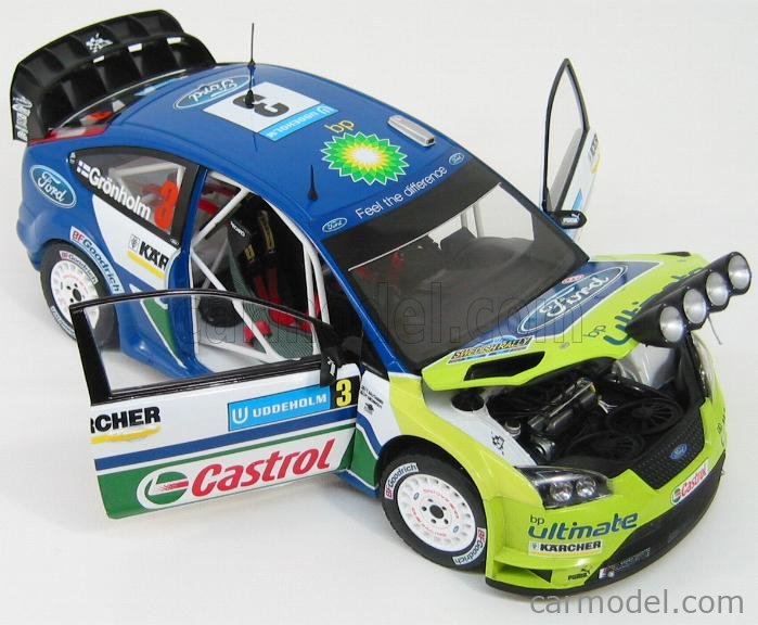 SUN-STAR 03920 Scale 1/18 | FORD ENGLAND FOCUS RS WRC N 3 WINNER SWEDEN ...