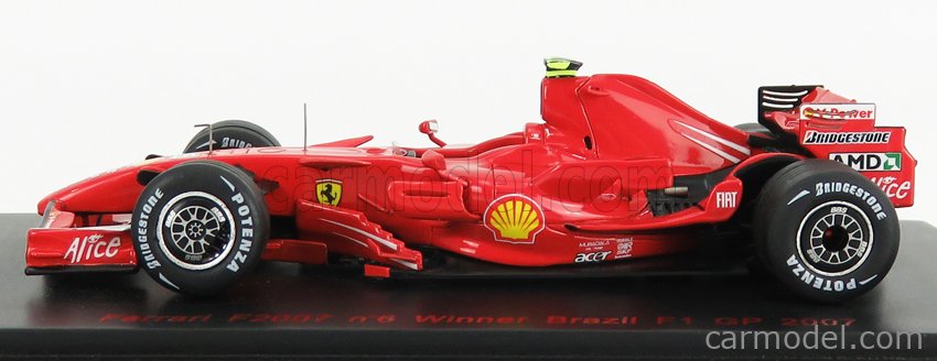 REDLINE RL148 Scale 1/43 | FERRARI F1 F2007 N 6 WINNER BRAZILIAN GP RAIKKONEN 2007 WORLD CHAMPION MET