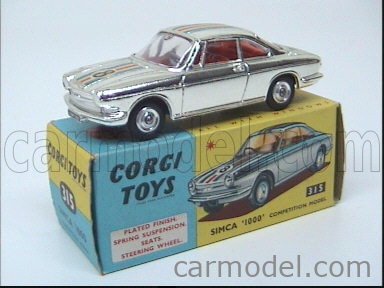 Corgi - 1:43 - Ref. 315 Simca `1000` - Modèle de compétition