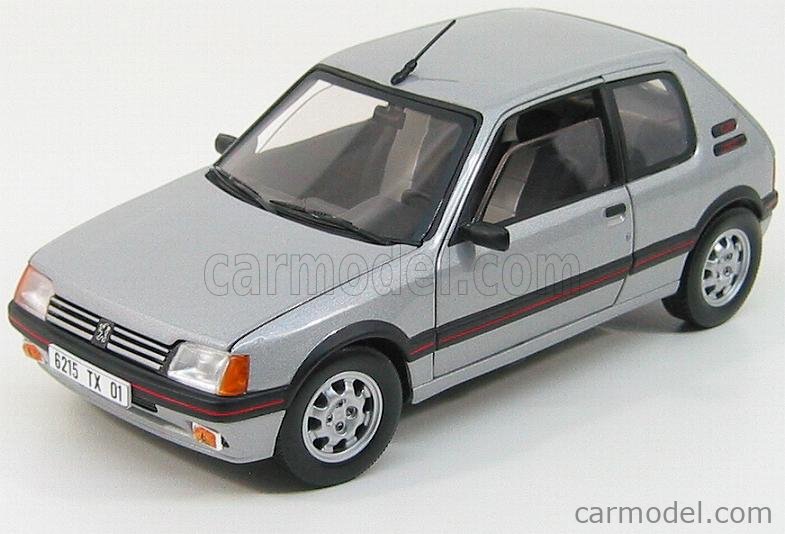 PEUGEOT 205 GTI ROUGE SOLIDO ECHELLE AU 1/18 EME