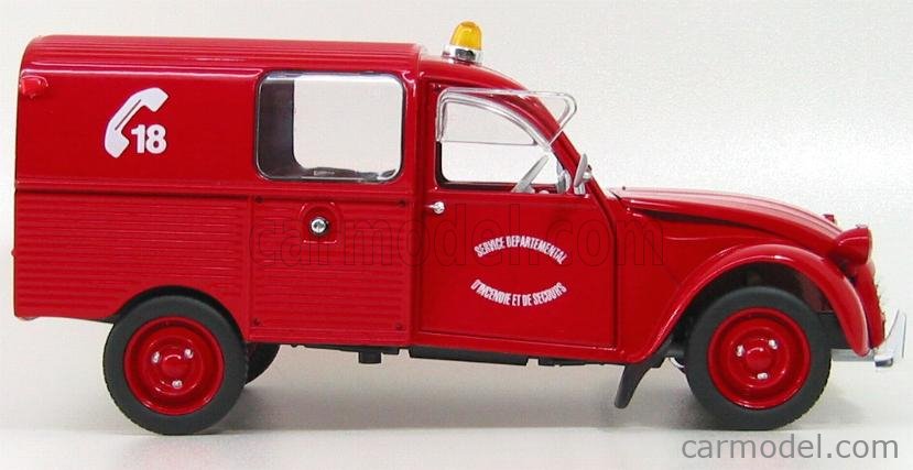 Citroën - 2CV Pompiers - Norev Presse - 1/43 - Autos Miniatures