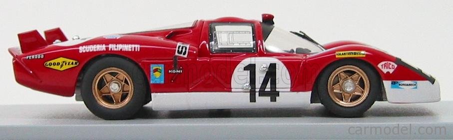 BBR-MODELS GAS10089 Scale 1/43 | FERRARI 512S 5.0L V12 LONG TAIL TEAM ...