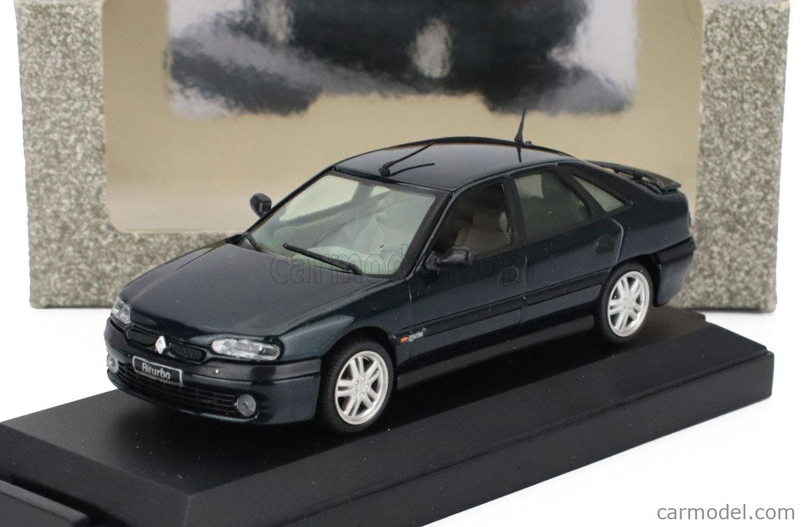 Miniature Vitesse 1/43 - Renault Safrane BiTurbo 1993 Bleue - Coffret - Occasion