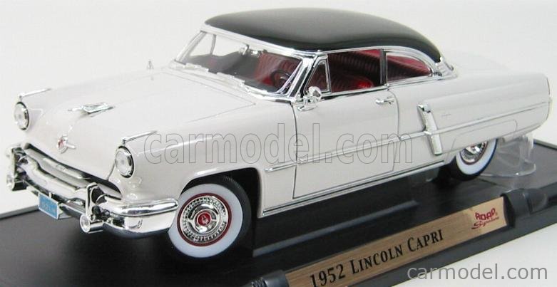 LUCKY-DIECAST LCD92808WH Scale 1/18 | LINCOLN CAPRI 2-DOOR 1952 WHITE BLACK