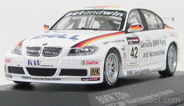 MODELLINO BMW 320 SI J. MUELLER WINNER RACE 2 BRNO WTCC 2007 IN