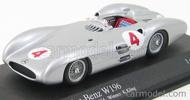 MINICHAMPS 432543004 Scala 1 43 MERCEDES BENZ F1 W196 N 4 WINNER GP BERLIN 1954 K KLING SILVER