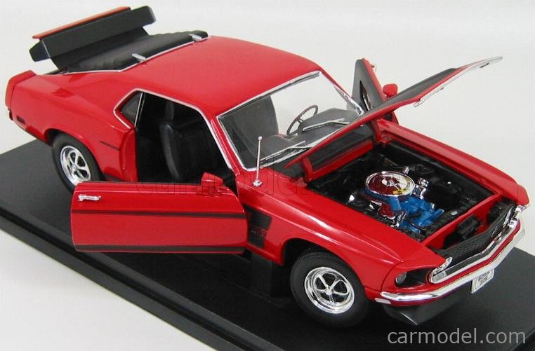 WELLY WE12516R Scale 1/18 | FORD USA MUSTANG BOSS 302 1969