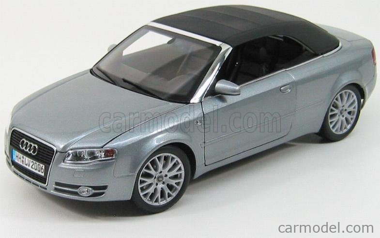 Audi A4 B7 convertible 2005 silver diecast model car 5010504315 Norev 1/18