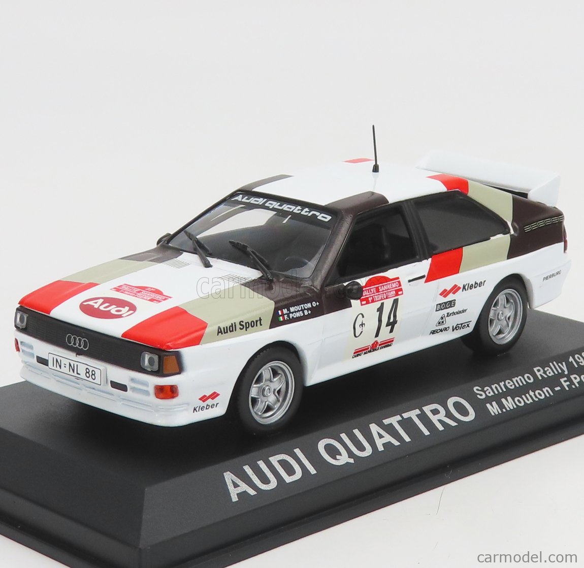 EDICOLA RCOL037 Scale 1/43 | AUDI QUATTRO AUDI SPORT N 14 WINNER RALLY ...