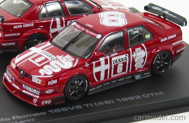 ALFA ROMEO - MEMORIAL SET 2X 155 V6 TI DTM 1993 N 7 A.NANNINI + N 8 N.LARINI