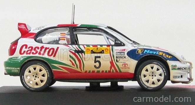 Die cast 1/43 Modellino Auto Toyota Corolla WRC Rally Safari 1998 C Sainz 