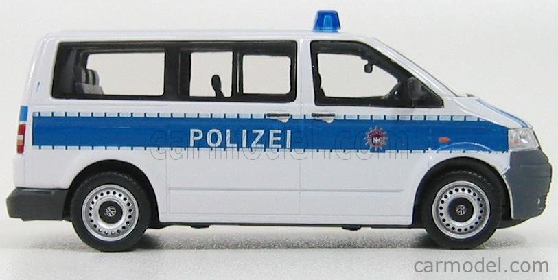 SCHUCO 3311023 Scale 1/43 | VOLKSWAGEN T5 MINIBUS POLIZEI - POLICE ...