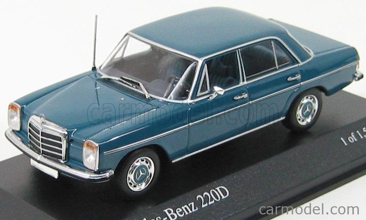 MINICHAMPS 400034002 Scale 1/43 | MERCEDES BENZ 220D 1968 BLUE