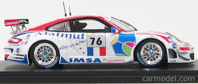 Miniature Spark 1/43 - Porsche 997 GT3 RSR #76 - Le Mans 2008 - Narac/Lietz/Long
