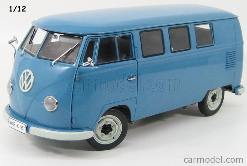 SUN-STAR 05061 Scale 1/12 | VOLKSWAGEN T1 COMBI MINIBUS 1957 BLUE