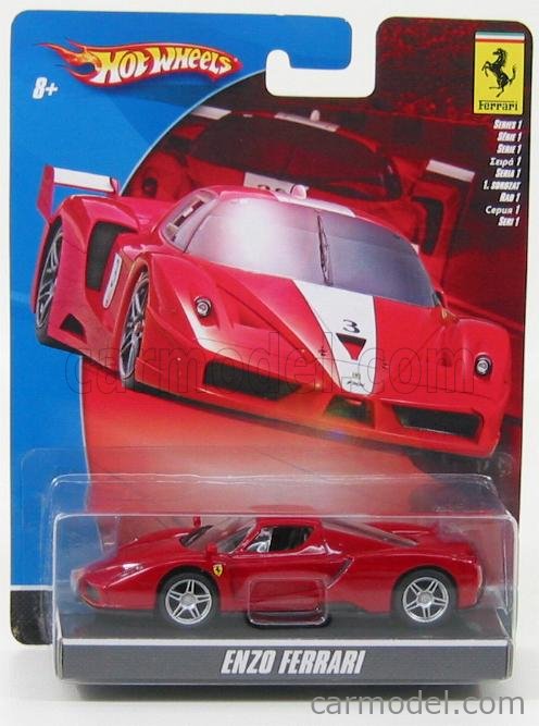 1:87 Scale Red Ferrari Model 2007 HOT WHEELS Red Ferrari &apos