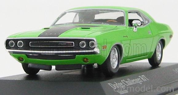 MINICHAMPS 400144700 Scale 1/43 | DODGE CHALLENGER R/T 1970 GREEN