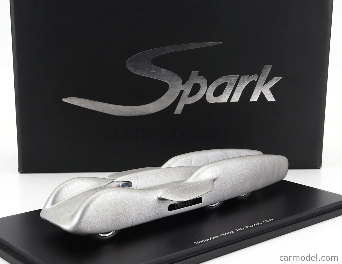 SPARK-MODEL S1034 Scale 1/43 | MERCEDES BENZ T80 SPEED RECORD 1939 SILVER