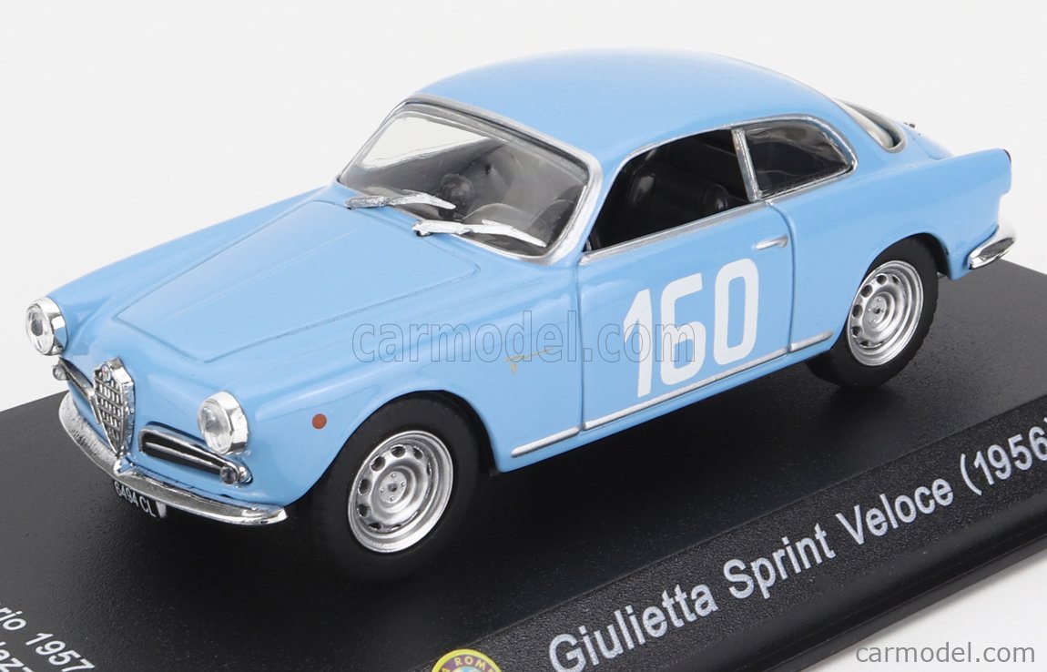 Miniature Alfa Romeo Giulietta Sprint Veloce 1/43 - Bleu - Modèle Parfait Sans Boîte