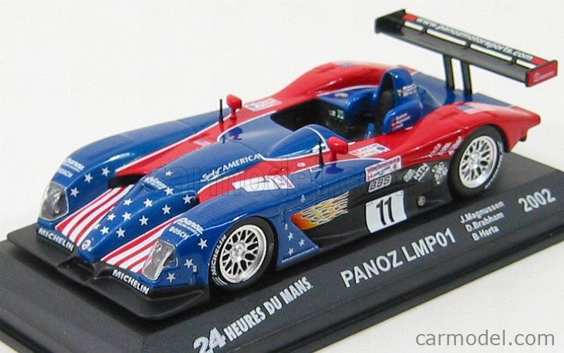 IXO-MODELS LMM037 Scale 1/43 | PANOZ LEADER ROADSTER LMP01 N 22 24h LE MANS 2002 J.POLICAND - M