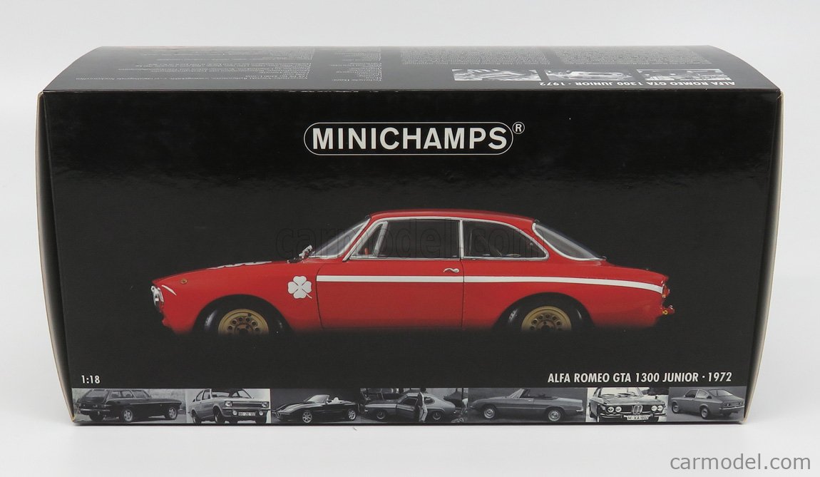 MINICHAMPS 100120500 Scale 1/18 | ALFA ROMEO GTA 1300 JUNIOR 1972 RED
