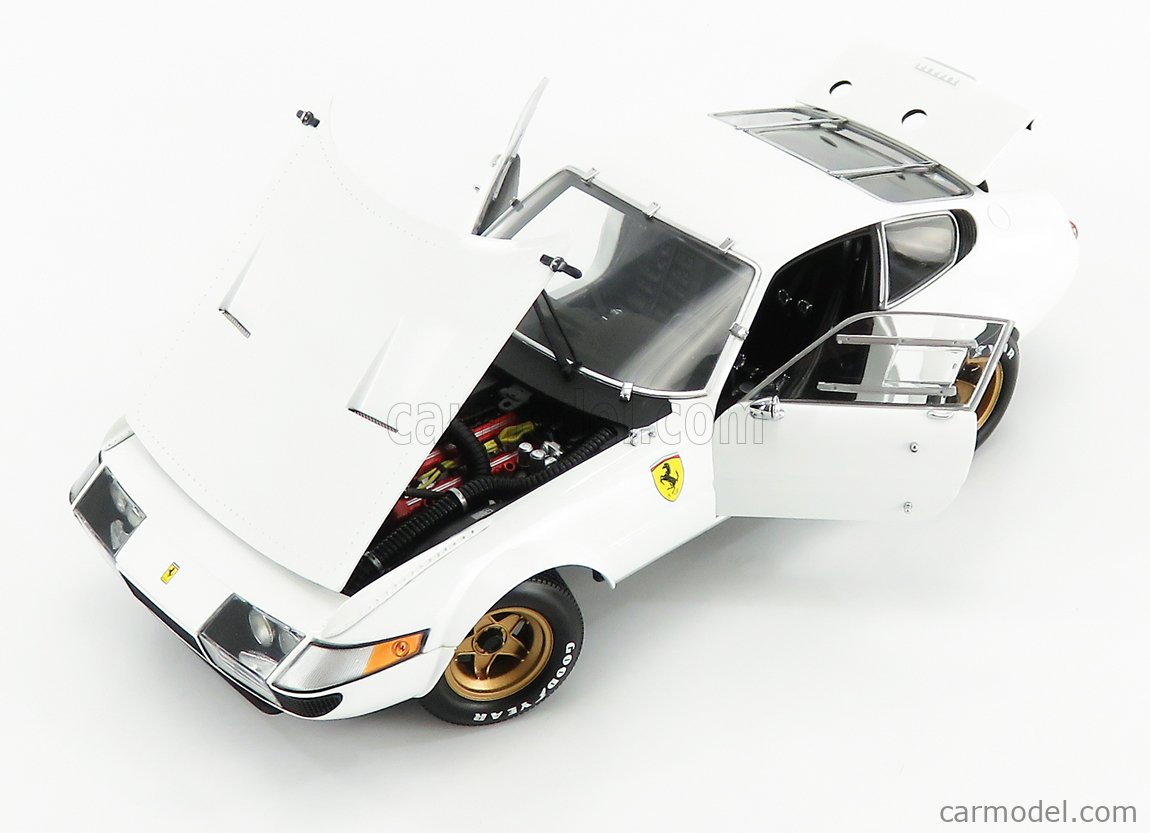 Kyosho 08163w Scale 118 Ferrari 365 Gtb4 Competizione 1971 White