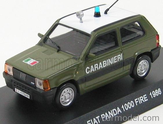 Fiat Panda 1000 Fire 1986 Carabinieri Police 1:43 Agostini Diecast model car *20 